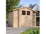 Casa Di Legno Casa Da Giardino Con Legnaia Timbela M389F - 3,53 + 0,97 + 0,97 M2