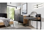 Tavolo Da Toilette Con Specchio Tavolo Consolle Nero Specchio Legno Camera Da Letto