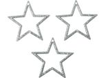 Stella Di Natale Scintillante Argento 4,5 Cm Set Di 120 - Decorazioni Da Tavola E Da Regalo Per Le Feste