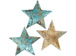 Set Di 50 Stelle Di Cocco Blu Da 5 Cm - Stelle Di Cocco Esotiche Per Le Decorazioni Della Tavola