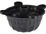 Ciotola Decorativa In Metallo Nero Gugelhupf 26 Cm - Versatile Portacandele E Decorazione