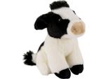 Carl Dick Mucca Seduta In Bianco E Nero Circa 19 Cm Peluche, Peluche, Peluche 3627