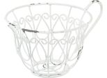 Vaso Per Piante Shabby Chic Coppa Decorativa In Metallo Bianco Ø15Cm H11Cm Look Vintage