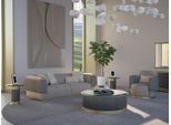 Soggiorno Completo 2 Pezzi Divano A Tre Posti Imbottito Poltrona Design Moderno