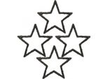 Decorazione A Spargimento Stelle Di Natale Glitterate Nere Ø4Cm Decorazione Da Tavola Festiva Extra Glamour 120 Pezzi