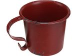 Portacandele A Bastoncino In Metallo Rosso Vino Vintage Set Di 2 Ø7Cm H6Cm