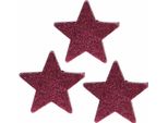 Decorazione Scatter Stella Glitter Rosa Ø6,5 Cm Decorazione Natalizia Da Tavola Set Di 36, PK36 Pezzi