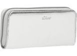 S.Oliver Portafoglio Zip Around Wallet White Argentato