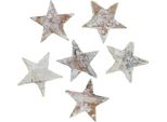 Mini Stelle Di Betulla 2-2,5 Cm Bianche Decorazione Natalizia 150 Pezzi