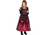 Smiffys - Costume "Deluxe"" - Ragazze SM1642 (110-116) (Nero/Rosso)"