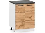 Mobile Da Cucina In Piedi 2 Pezzi 60 Cm Rovere Wotan