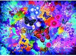 Puzzle Grafika Con Fiori E Farfalle Colorate - 500 Pezzi