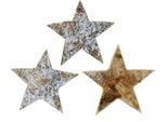 Stelle Di Cocco Decorazione Natalizia Bianco-Grigio 5Cm - Set Di 50 Stelle Dell'avvento Come Decorazioni Per La Tavola E Per L'albero