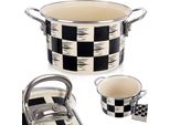 Casseruola Orion Smaltata Casseruola Smaltata Schachbrett 18 Cm 2 L