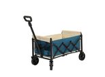 Carrello A Mano Aiorber, 70L, Pieghevole, Con Grandi Ruote, Maniglia Auto-Retrattile, Trolley, Robusto Telaio In Acciaio, Per Campeggio, Shopping, 66X41X44,5Cm, Blu