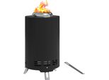 Outsunny Ciotola Per Fuoco Ø16X25Cm In Acciaio Inox Con Attizzatoio Senza Fumo