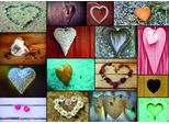 Grafika Puzzle Collage Coeurs - 500 Pezzi Motivo Cuore