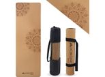 Mobiclinic, Tappetino Yoga In Sughero Naturale, Antiscivolo, Borsa Per Il Trasporto, Antimicrobico, Spessore 4 Mm, Tpe 100% Riciclabile, Ecologico, 183X61 Cm, Disegno Mandala