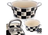 Casseruola Orion Smaltata Casseruola Smaltata Schachbrett 20 Cm 2,2 L