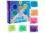 Shining Water Beads La Manuli - 1800 Pezzi, Set Creativo Per Bambini, Perline Colorate + Scatola Elegante