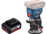 Bosch Gkf 18V-8 Pantografo Professionale Per Bordi A Batteria 18 V 8,0 Mm Senza Spazzole + 1X Batteria Ricaricabile 5,0 Ah - Senza Caricabatterie