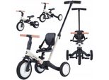 Triciclo Coil, Bici Per Imparare A Camminare, Balance Bike Per Bambini, Triciclo/Corsa, Balance Bike, 6In1, Sellino In Ecopelle, Da 12 Mesi, Ruote In Gomma, Regolazione In Altezza, Beige