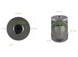 Messerhalter Ø22,2 Mm Con Analizzatore Per AL-KO Alko Alko 50 460 470 480 510 520 / 512461