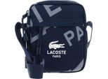 Lacoste Borsa A Tracolla Vertical Camera Bag Allover Lacoste Paris Blu Scuro