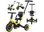 Triciclo Coil, Bici Per Imparare A Camminare, Balance Bike Per Bambini, Triciclo/Corsa, Balance Bike, 6In1, Sellino In Ecopelle, Da 12 Mesi, Ruote In Gomma, Regolazione In Altezza, Verde