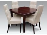 Lusso Set Sala Da Pranzo 5Pcs Legno Marrone Mobili 4Xsedie Tavolo Stile Moderno Nuovo