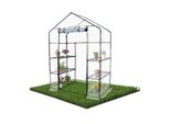 Serra Con Ripiani Porta Avvolgibile Mobiclinic Chiusura Sicura Pvc Impermeabile 143X73X195 Cm Home Grow