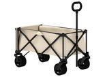 Carrello Da Giardino Outsunny Da 100 Kg, Pieghevole, Con Telo Rimovibile, Maniglia, Ruote, Carrello A Mano Carrello Da Giardino