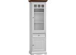Mobile Cassettiera Vetrina Stile Coloniale Credenza Credenza Vetrina Legno Nuovo