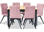 Tavolo Da Pranzo Classico Tavolo Da Pranzo In Legno Set Di Sedie 6X Set Di Sedie 7 Pz