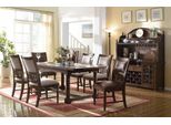 Set Sala Da Pranzo Tavolo 6 Sedie Credenza Tavoli Legno Design Gruppo 9 Pezzi