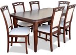 Tavolo Classico Tavolo Da Pranzo Legno Sala Da Pranzo Set 6X Sedia Set Sedie Poltrona 7Pcs
