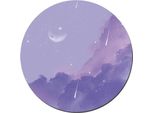 Inf Tappetino Per Mouse Rotondo Con Bordi Cuciti Viola S