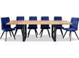 Set Completo Tavolo Da Pranzo 6 Sedie Gruppo Sala Da Pranzo Tavolo Legno Tavoli 7Pz