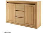 Credenza Cassettiera Armadietti In Legno Massiccio Cassettiere In Vero Legno Di Quercia 140X90Cm