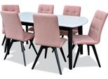 Tavolo Da Pranzo 6 Sedie Set Sala Da Pranzo Tavoli Classici Tavolo 7 Pezzi Nuovo