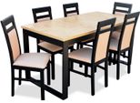 Tavolo Da Pranzo Moderno In Legno Set Sala Da Pranzo 6X Sedie Set 7 Pz
