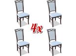 Sedia Da Sala Da Pranzo Sedie Lehn Sedie Da Sala Da Pranzo Nuovo Set Tessile 4X Sedia In Legno Massiccio