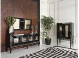 Credenza Completa Mobile Bar A Specchio Mobile Credenza In Legno Nero
