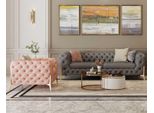 Set Di Divani 3+1 Posti Design Divani Imbottiti Pelle Relax Mobili Moderni