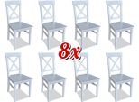 Sala Da Pranzo Sedie Tessile Set 8X Sedia Designer Legno Tessuto Tappezzeria Sedie Gastro