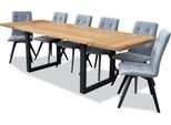 Tavolo Da Pranzo 6X Sedie Set Sala Da Pranzo Classica 7 Pezzi Set Tavolo Rettangolare Sedia