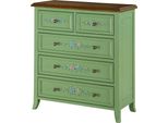 Cassettiera Verde Mobile Credenza In Vero Legno Mobili Cassettiere Nuove