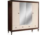 Armadio Con Specchio Armadio In Legno A 4 Ante Con 3 Cassetti Nuovo