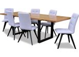 Set Completo Tavolo Da Pranzo + 6 Sedie Sala Da Pranzo Set Da Pranzo Gruppo Tavolo Legno Tavoli 7Pcs