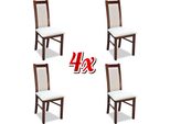 Set Sala Da Pranzo Set Di Sedie Per Sala Da Pranzo K17 4X Seduta Imbottita In Vero Legno